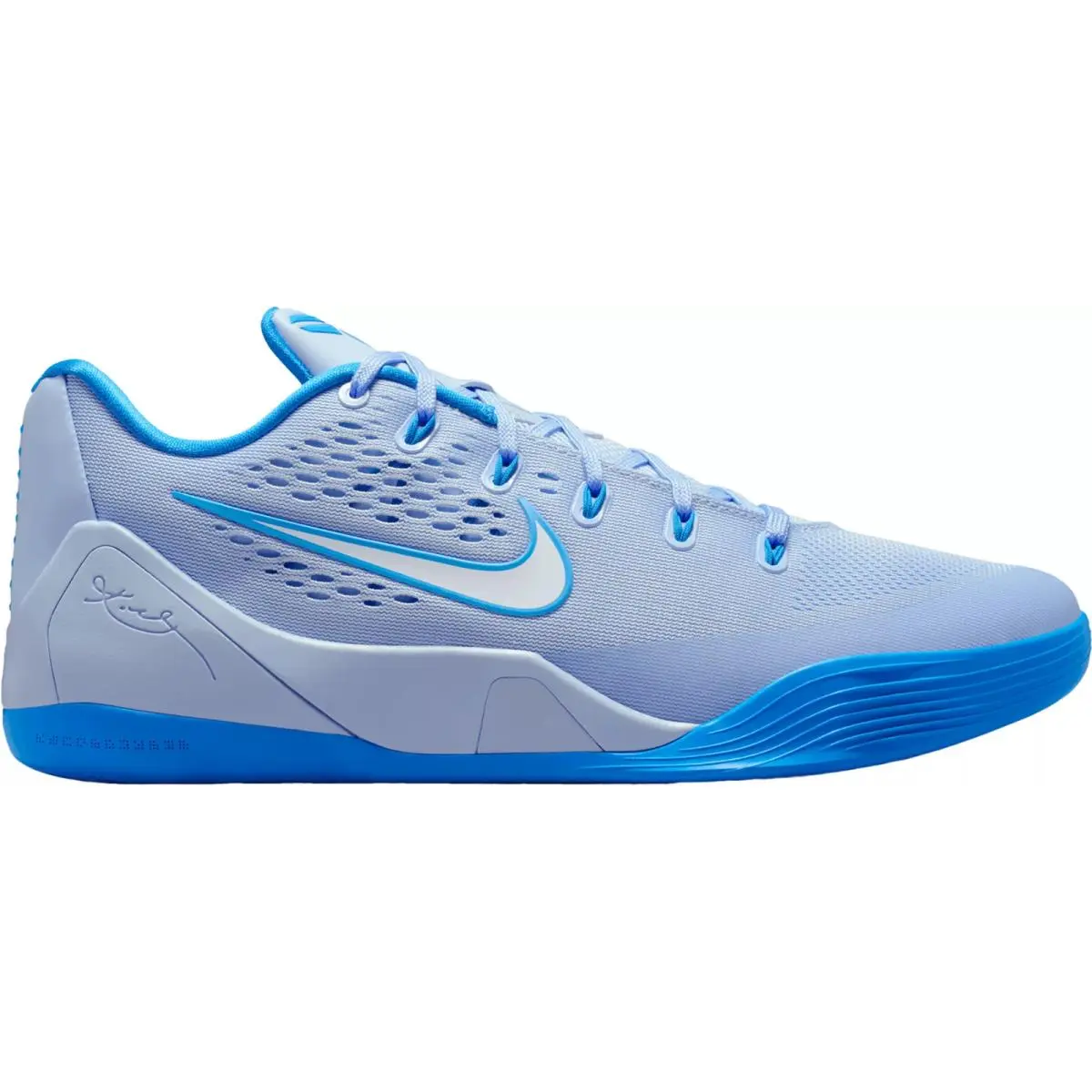 Kobe IX Elite Low EM Protro Men Basketball Shoe Size 7-14 Colors Casual Hydrogen Blue/White/Light Photo Blue by Nike