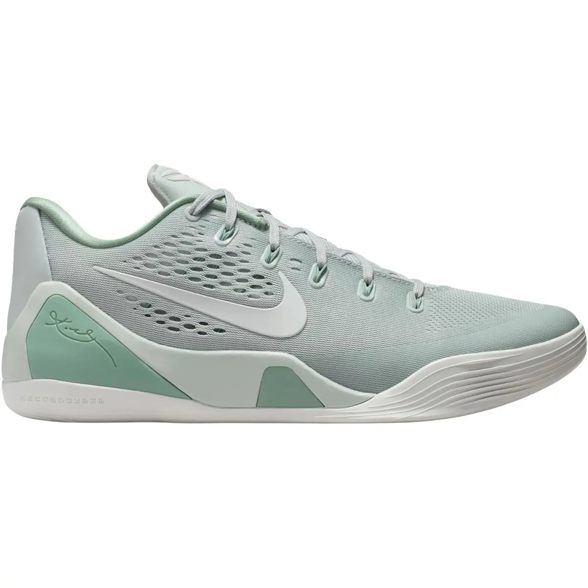 Kobe IX Elite Low EM Protro Men Basketball Shoe Size 7-14 Colors Casual Light Silver/Summit White/Steam by Nike