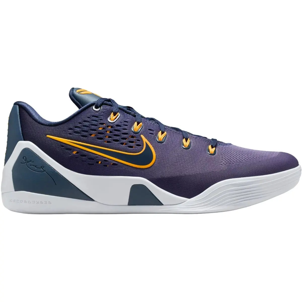 Kobe IX Elite Low EM Protro Men Basketball Shoe Size 7-14 Colors Casual Thunder Blue/Laser Orange/Football Grey/Daybreak by Nike