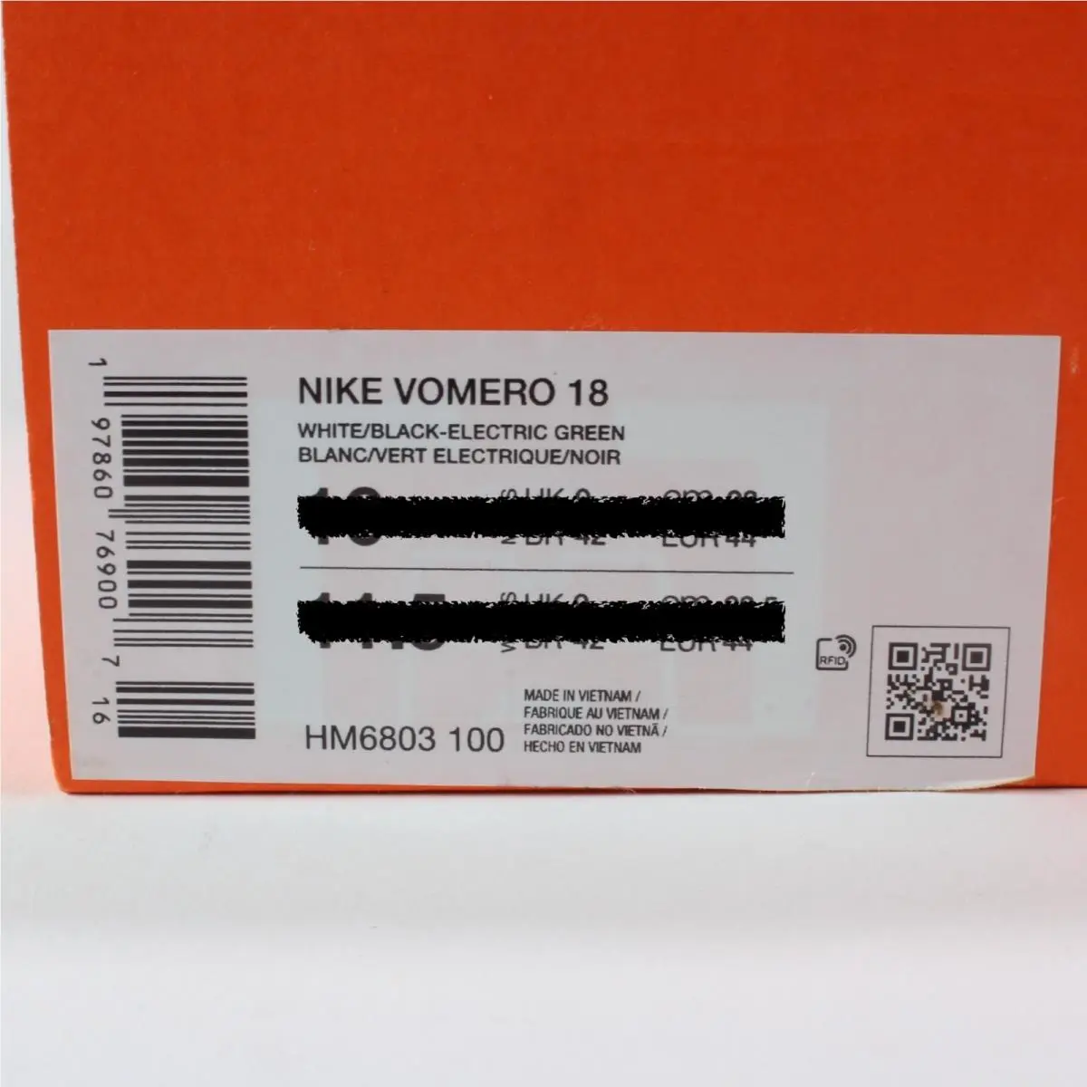 Nike shoes - Nike Vomero 18 - Vomero - White 24