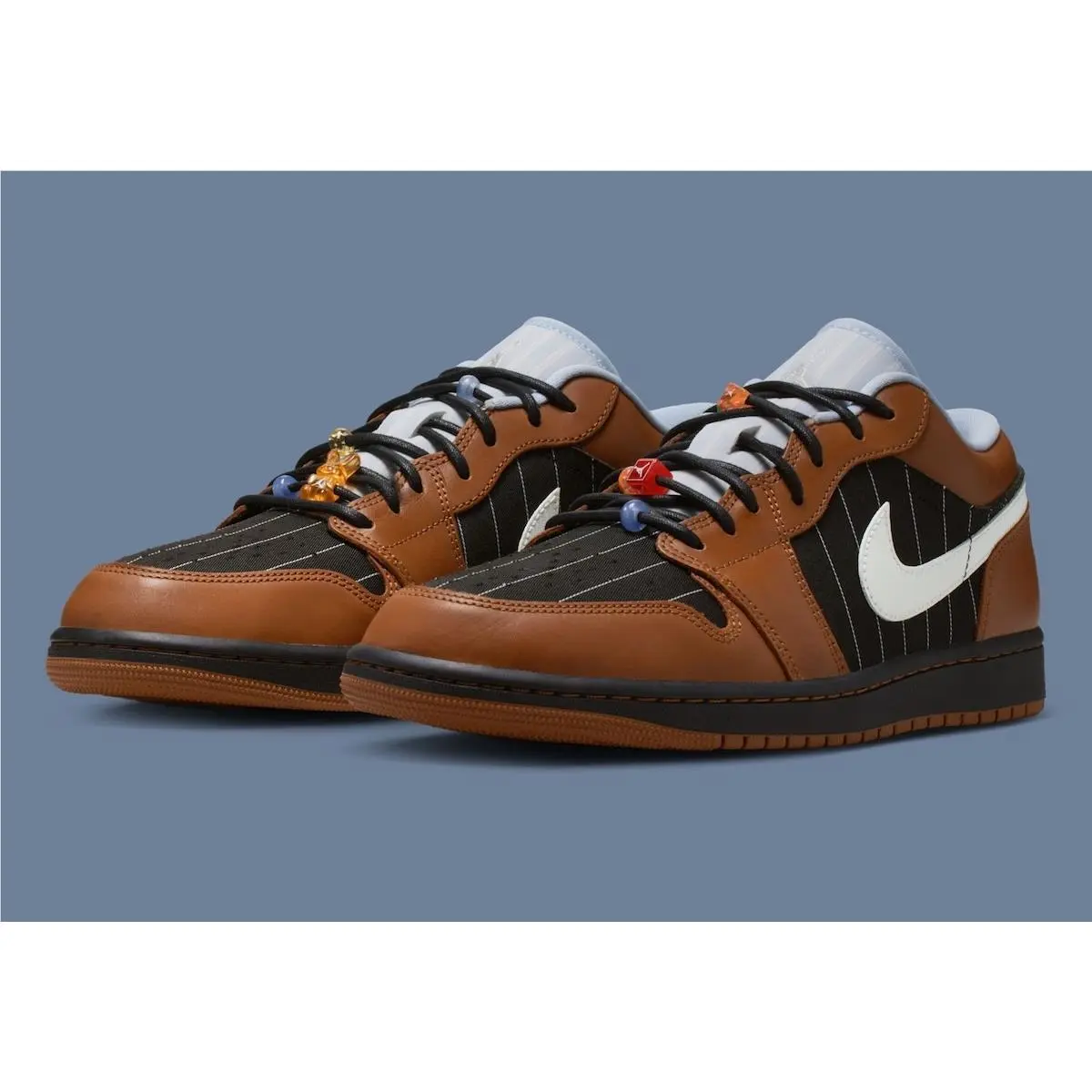 Nike Air Jordan 1 Low SE Black Sail Tan Mens Brown Sports Sneaker IR7560-010