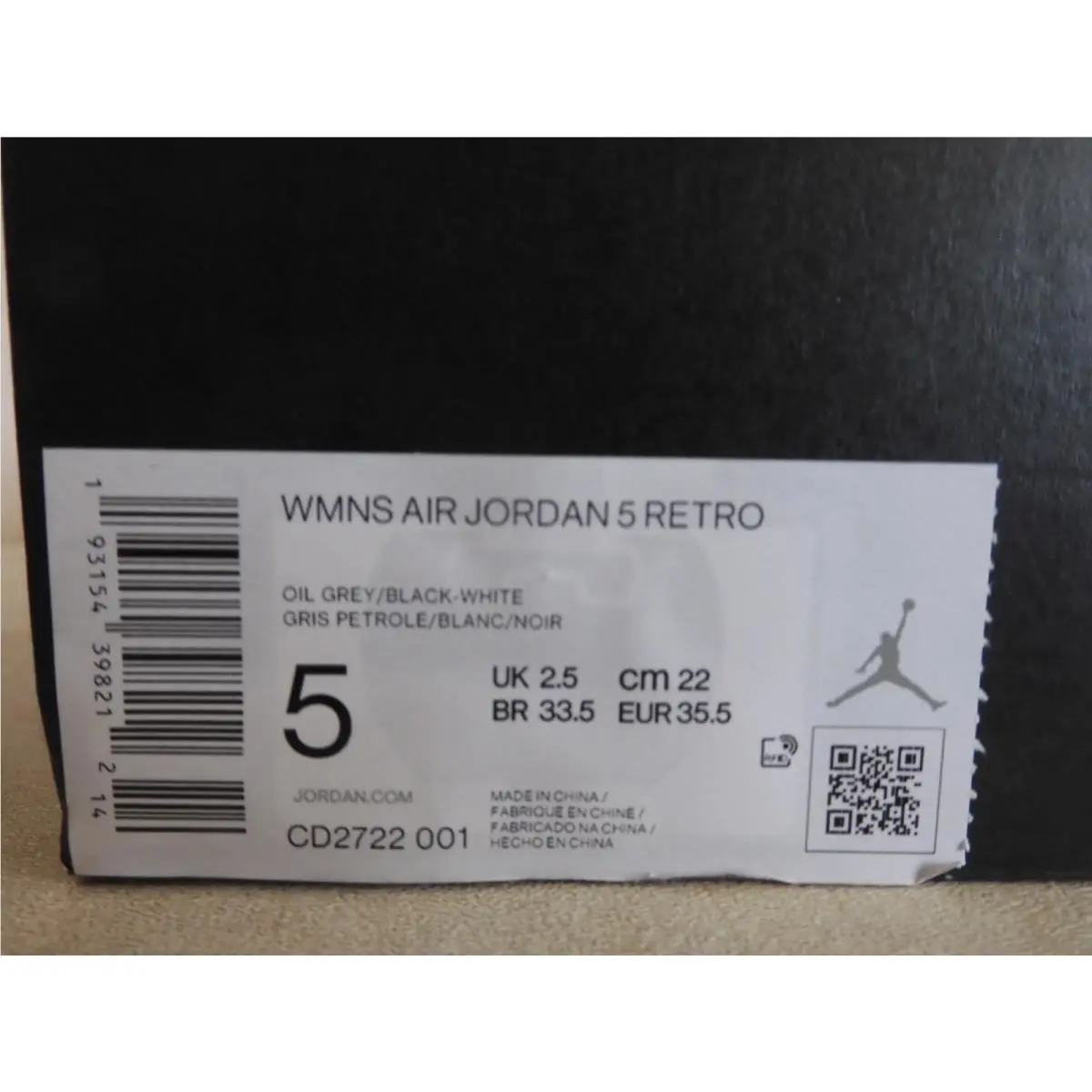 Nike shoes - Air Jordan 5 - Air - CD2722-001 - Black 14