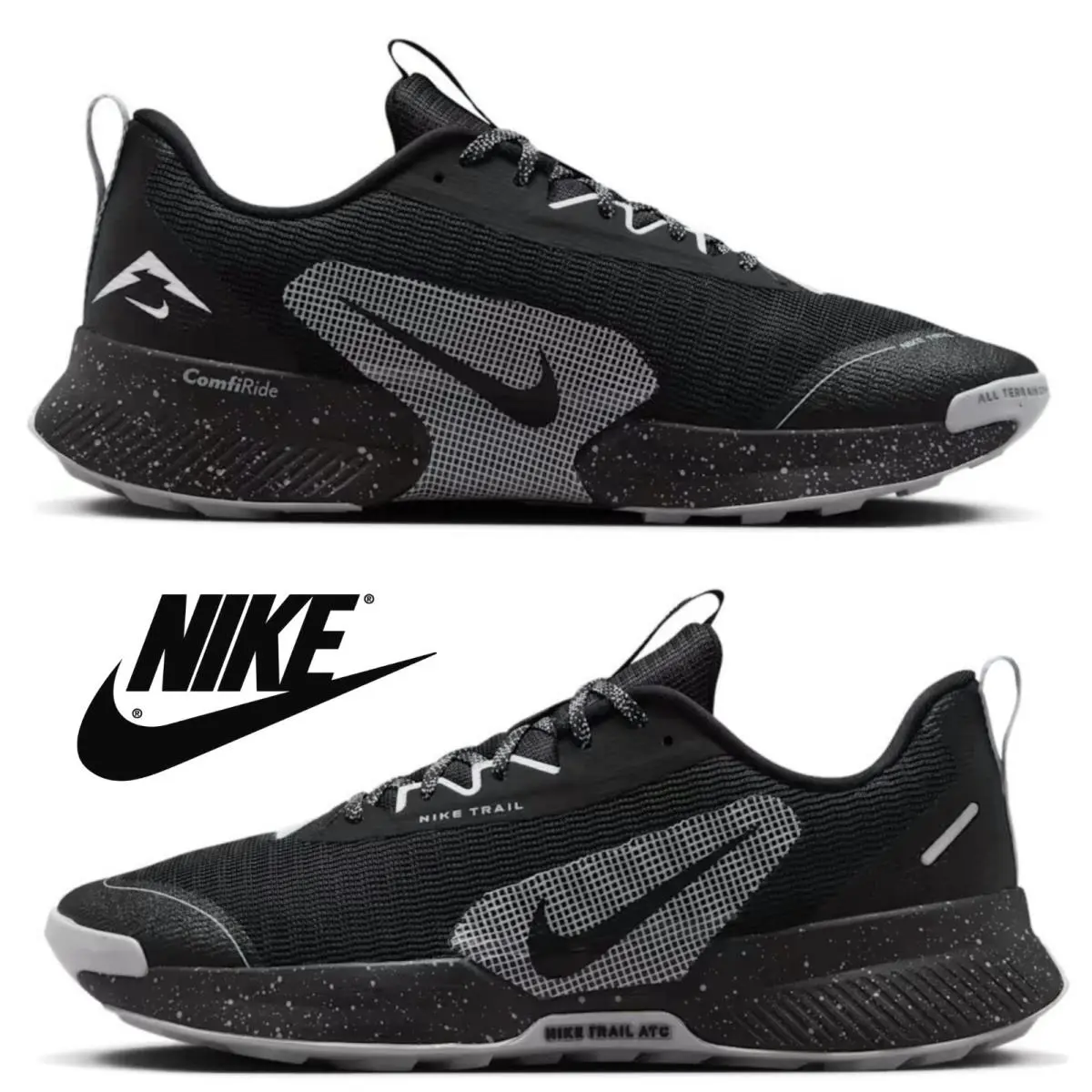 Nike shoes - Nike Juniper Trail 3 - Juniper Trail - Black, Maufacturer: Black/Wolf Grey/Photon Dust/Black 32