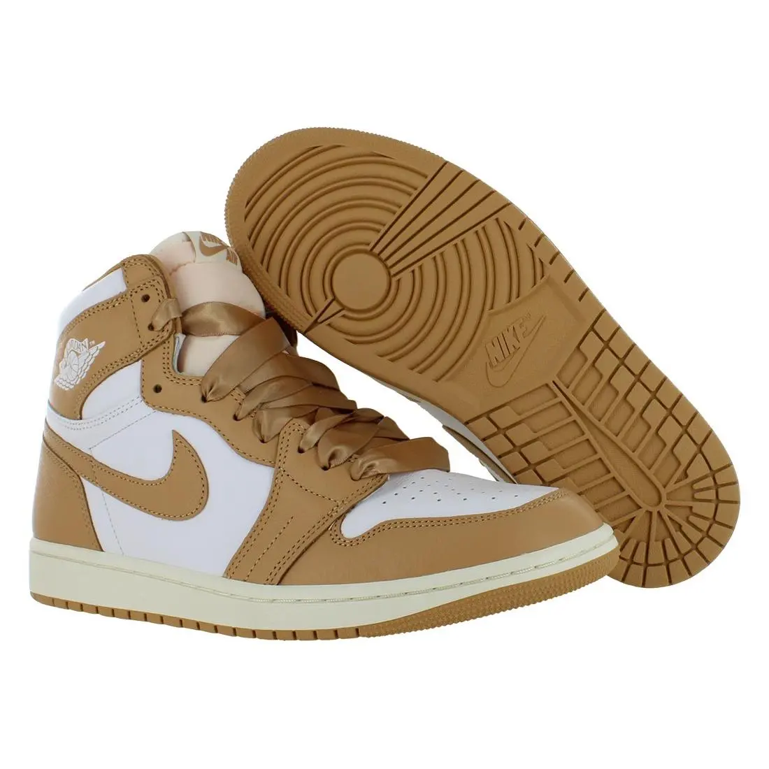 Jordan 1 Mid Womens Shoes Praline/White/Sail by Nike