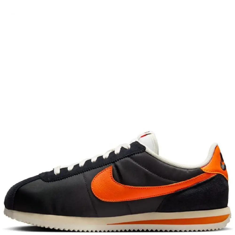 Nike Mens` Cortez Textile Shoes - Black/sail/muslin/safety Orange - Black/Sail/Muslin/Safety Orange