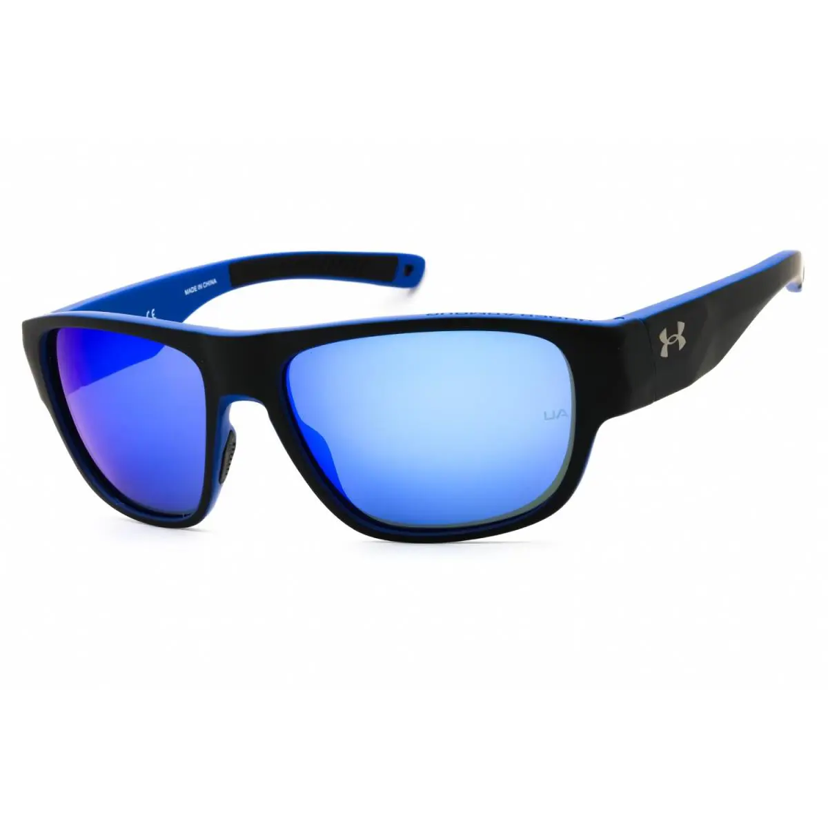 Under Armour UA Scorcher-0VK/XT Sunglasses 60mm - Frame: MATTE BLACK BLUE, Lens: BLU SKY SP