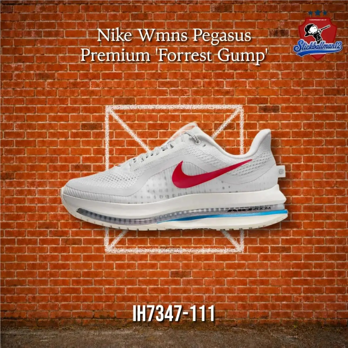 Air Zoom Pegasus Premium Forrest Gump Women`s IH7347-111 by Nike