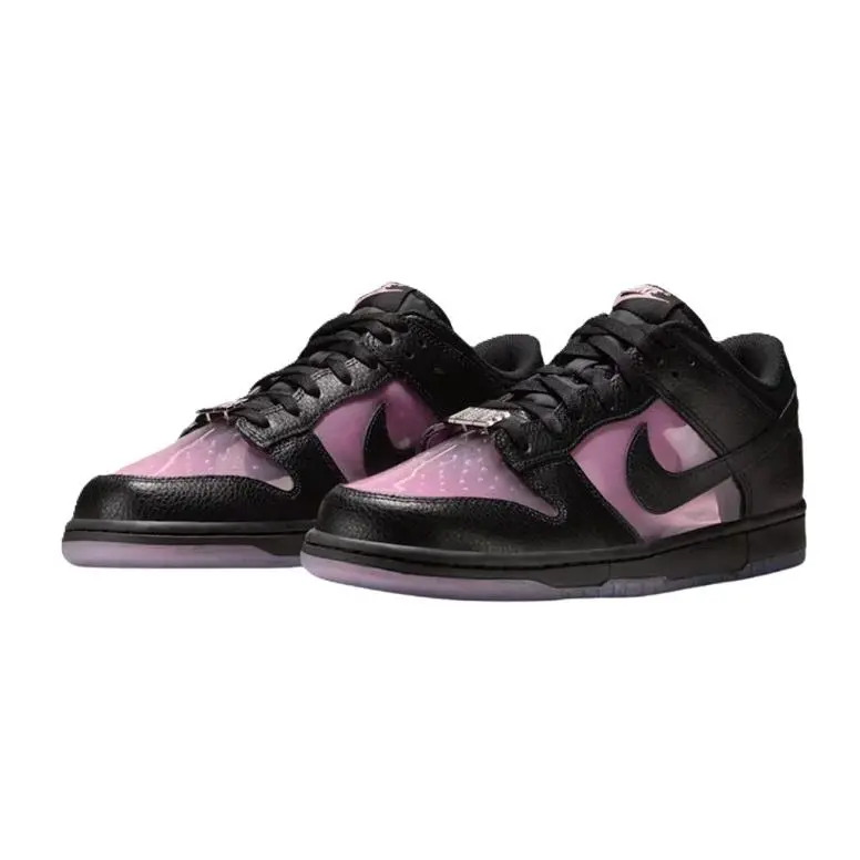 Nike Men`s Dunk Low Retro Transparent Black/ Pink Rise IM3077-600 k - Black/ Pink Rise
