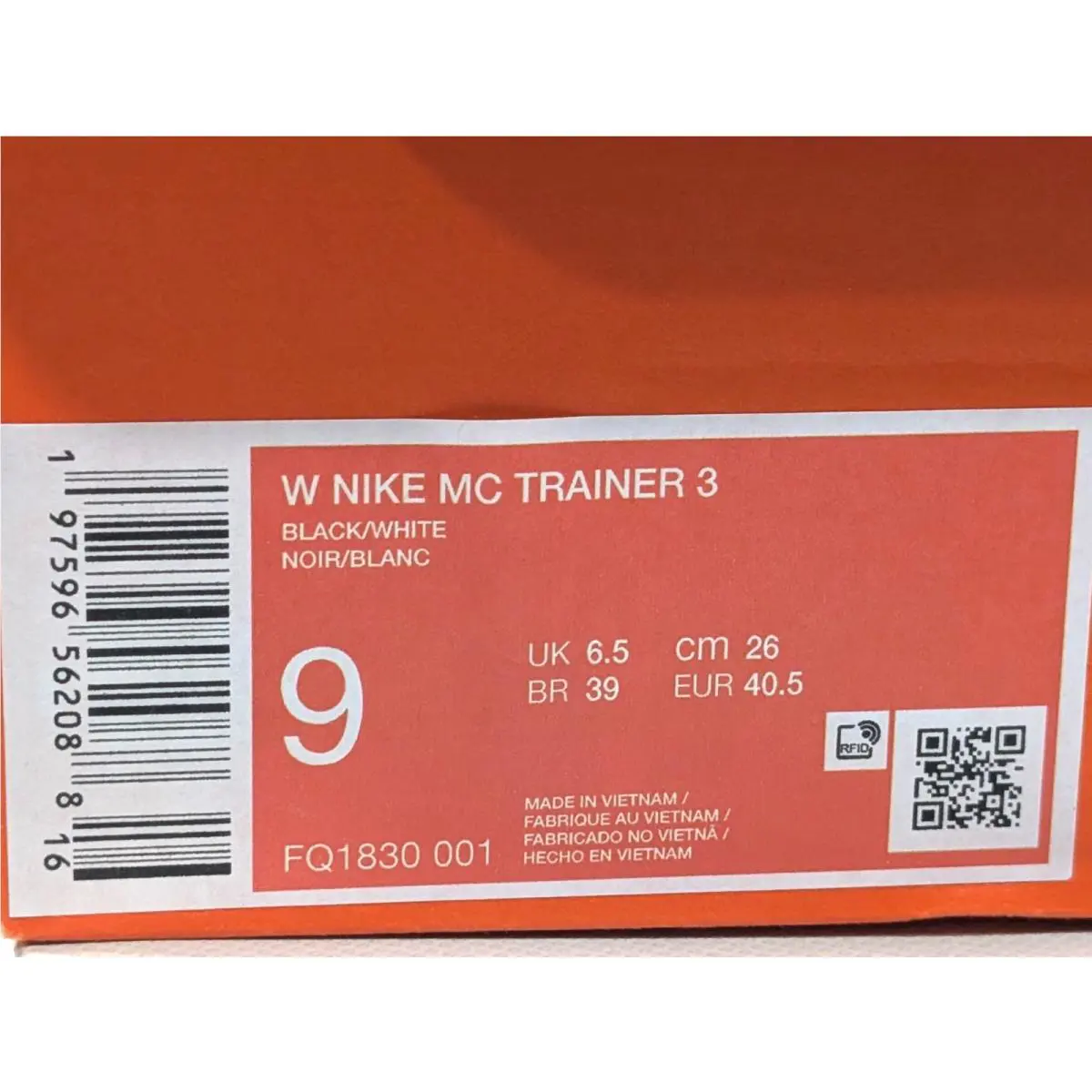 Nike shoes - Nike Mc Trainer 3 - Trainer - FQ1830-001 - Black/White 8