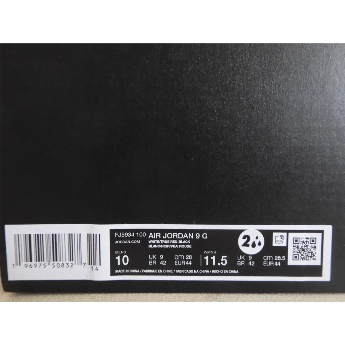 Nike shoes - Air Jordan 9 - Air - FJ5934 100 - Red 22