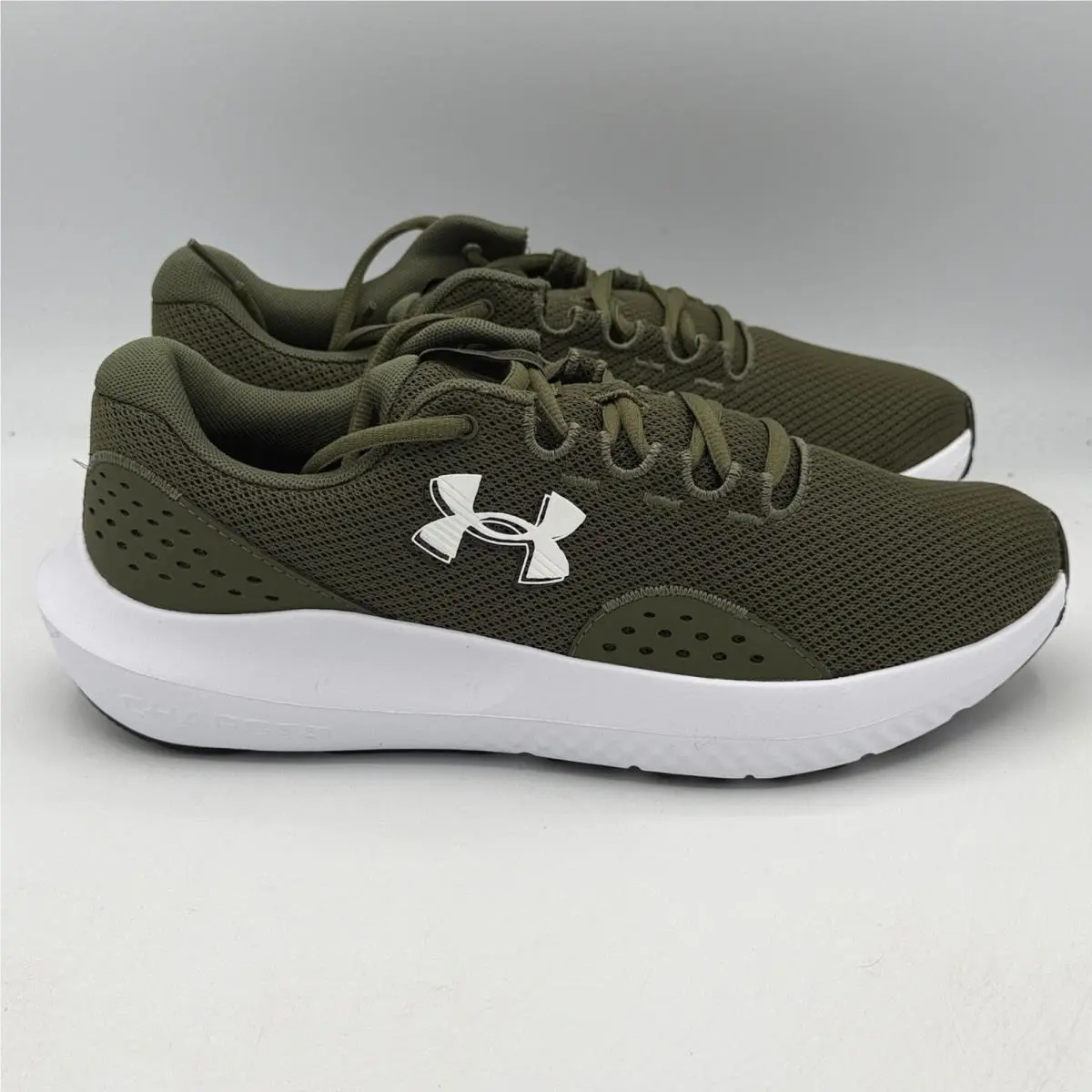Under Armour Charged Surge 4 Shoes Mens Size 10 Olive Green Running 3027000 301
