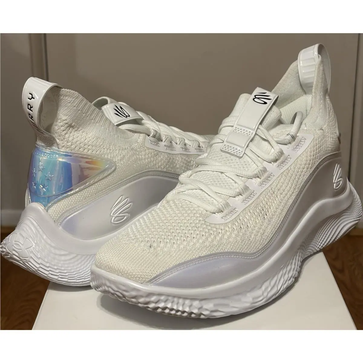 Under Armour shoes - Under Armour Curry Flow 8 - 3024422-104 - White 3