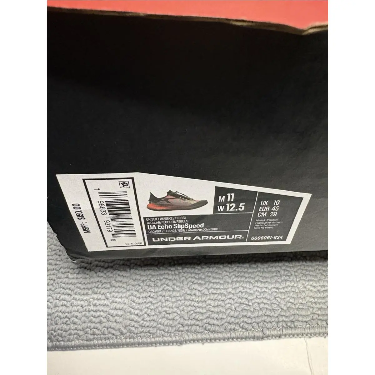 Under Armour shoes - UA ECHO Slip Speed - ECHO Slip Speed - 6006061 - Orange, Black 3