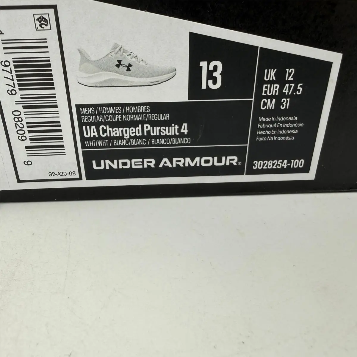 Under Armour shoes - UA Charged Pursuit 4 - Charged Pursuit - White 0