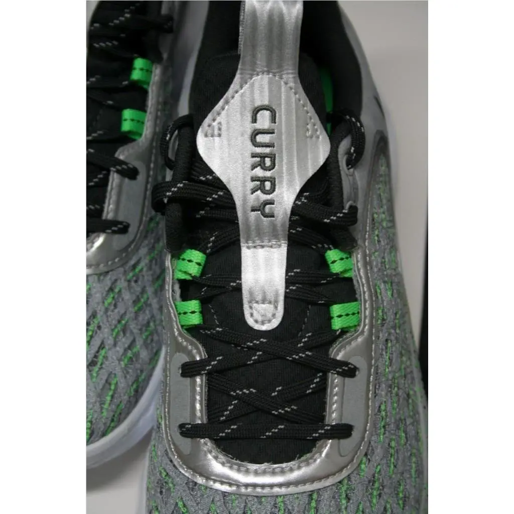 Under Armour shoes - Curry 9 Trash Talk - Curry Trash Talk - 3024248-102 - Silver/Gray/Green/Black 1