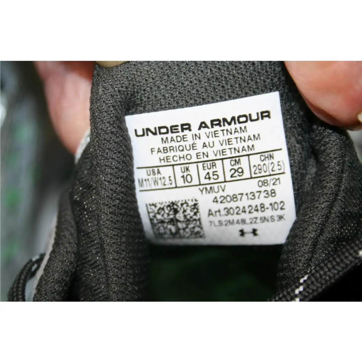 Under Armour shoes - Curry 9 Trash Talk - Curry Trash Talk - 3024248-102 - Silver/Gray/Green/Black 3