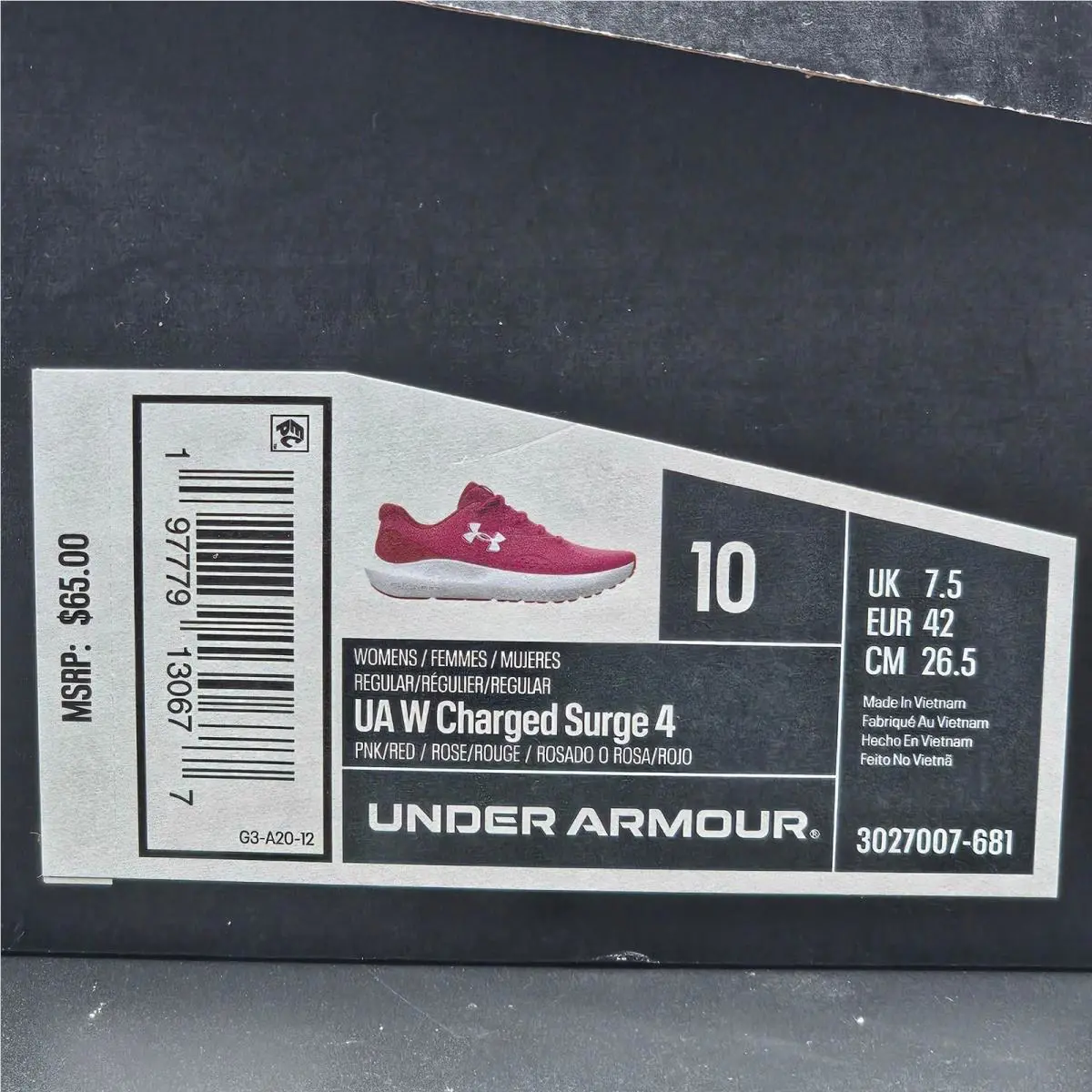 Under Armour shoes - Under Armour Charged Surge 4 - Pink 2
