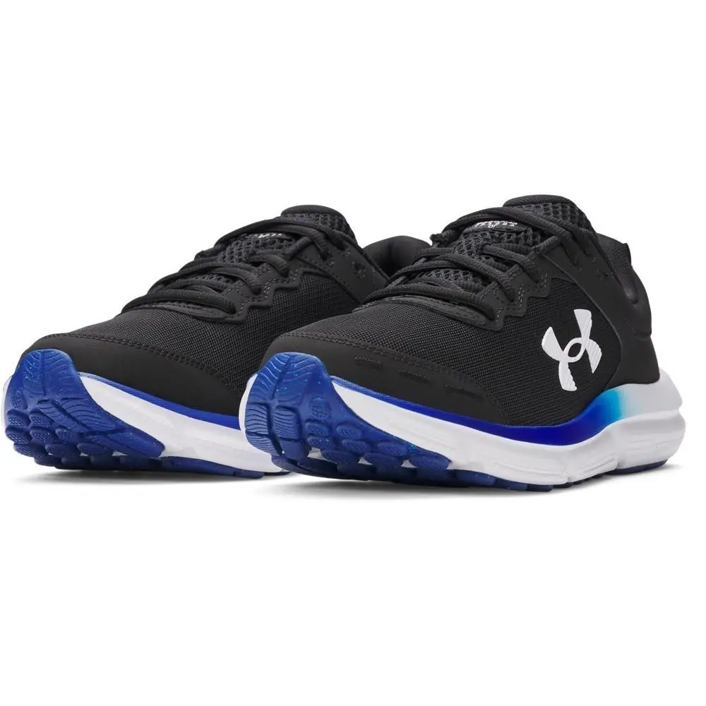 Under Armour 3026175 Men`s UA Charged Assert 10 Shoes Black/royal Size 12 - Black/Royal