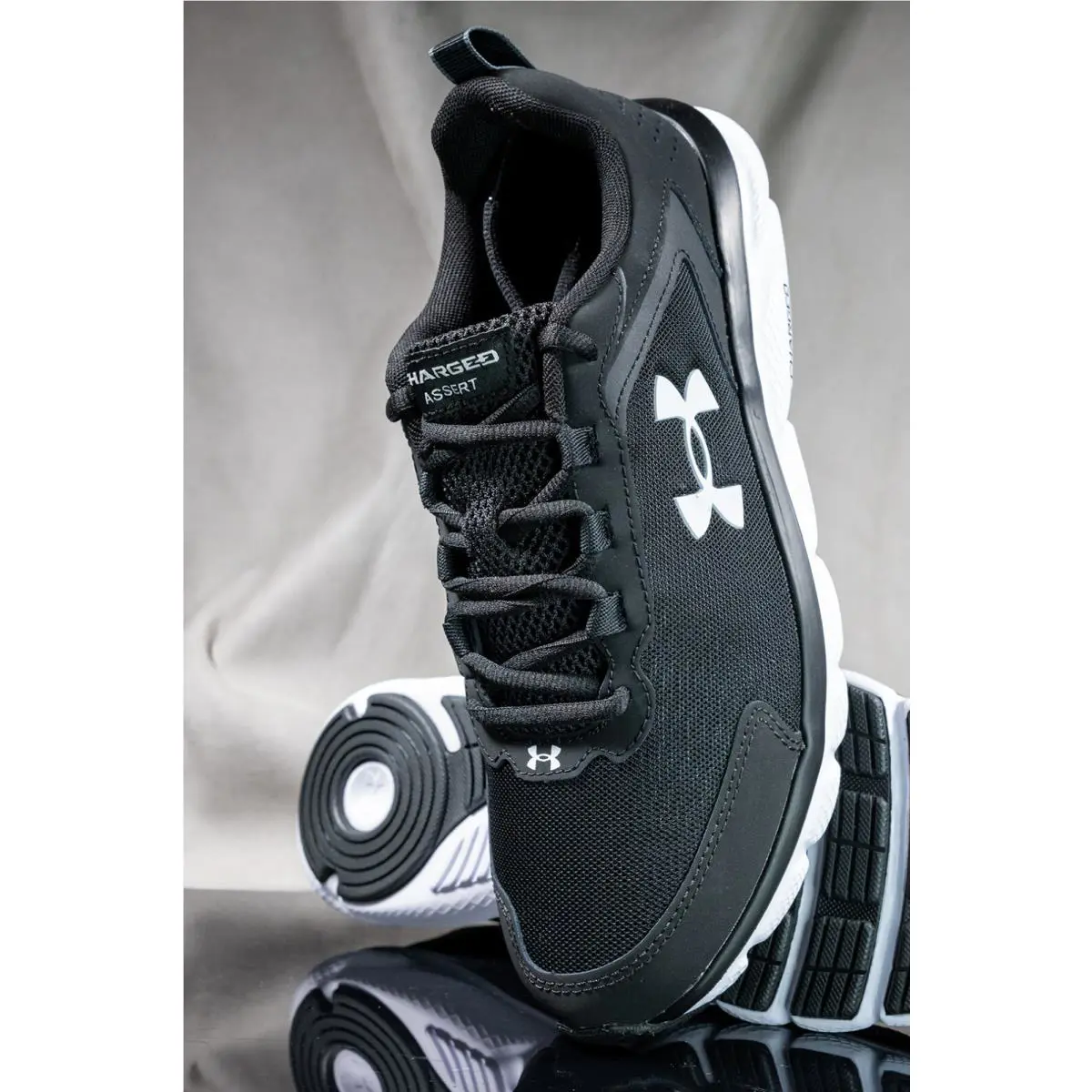 Under Armour shoes - UNDER ARMOUR CHARGED ASSERT 9 - 3024591 - Black/ White (UPC: 194514424091) 0