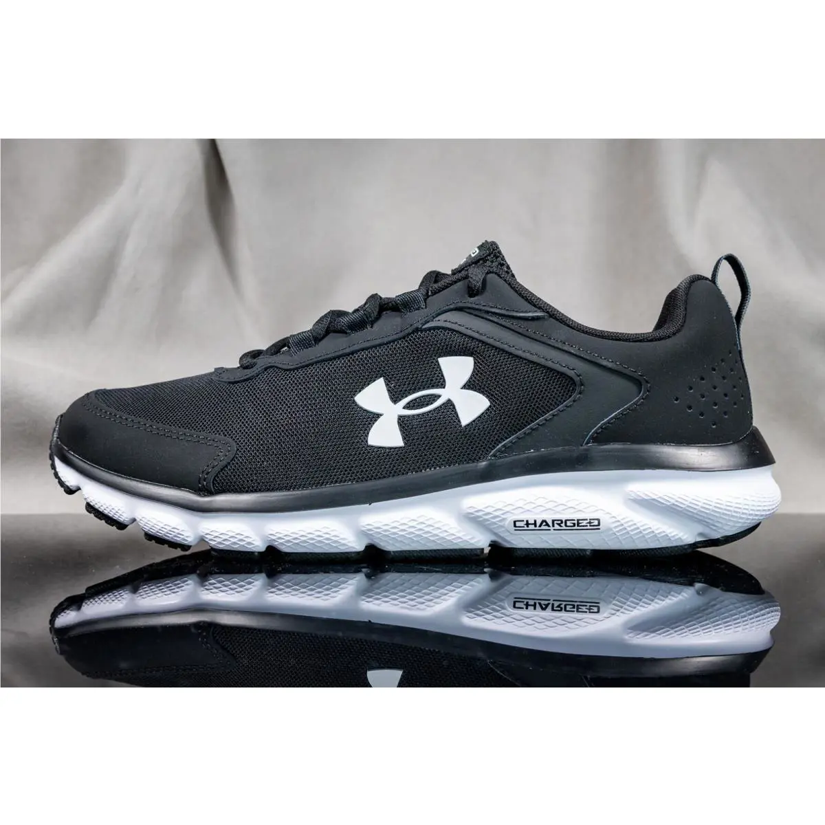 Under Armour shoes - UNDER ARMOUR CHARGED ASSERT 9 - 3024591 - Black/ White (UPC: 194514424091) 1
