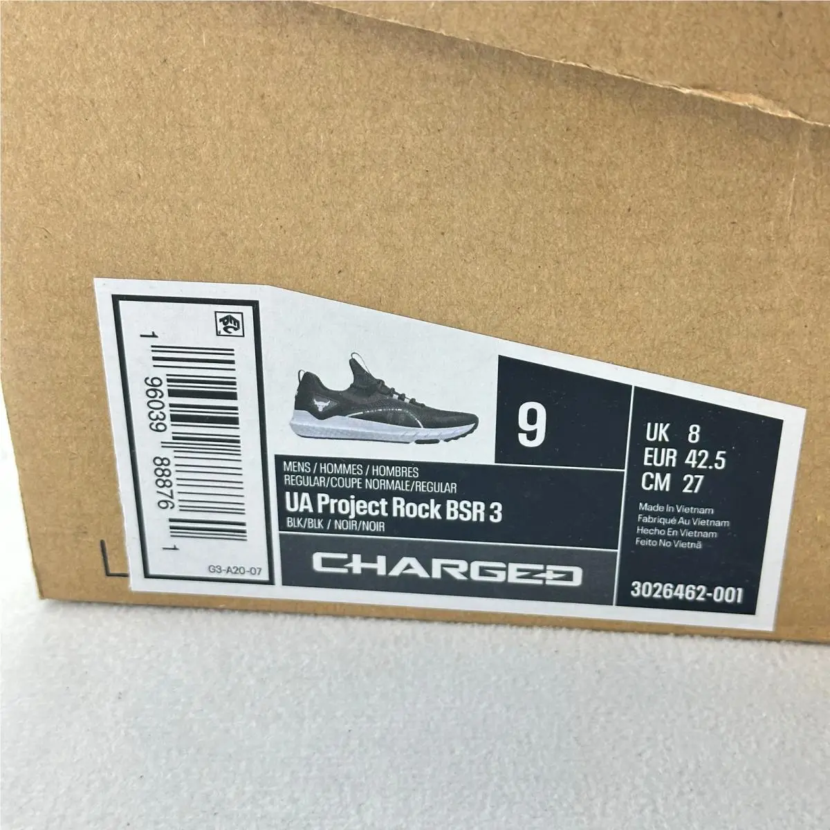 Under Armour shoes - Under Armour Project Rock BSR 3 - 3026462-001 - Black 9