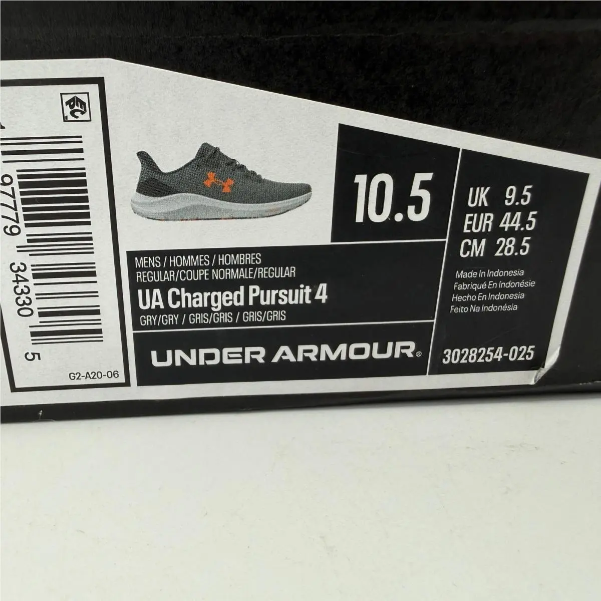 Under Armour shoes - Charged Pursuit 4 - Charged Pursuit - Gray 0