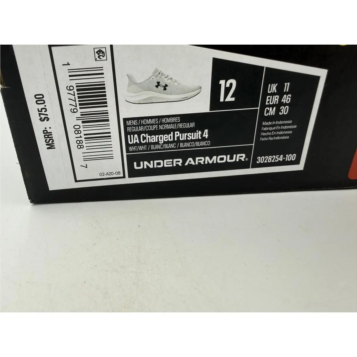 Under Armour shoes - UA Charged Pursuit 4 - Charged Pursuit - White 0