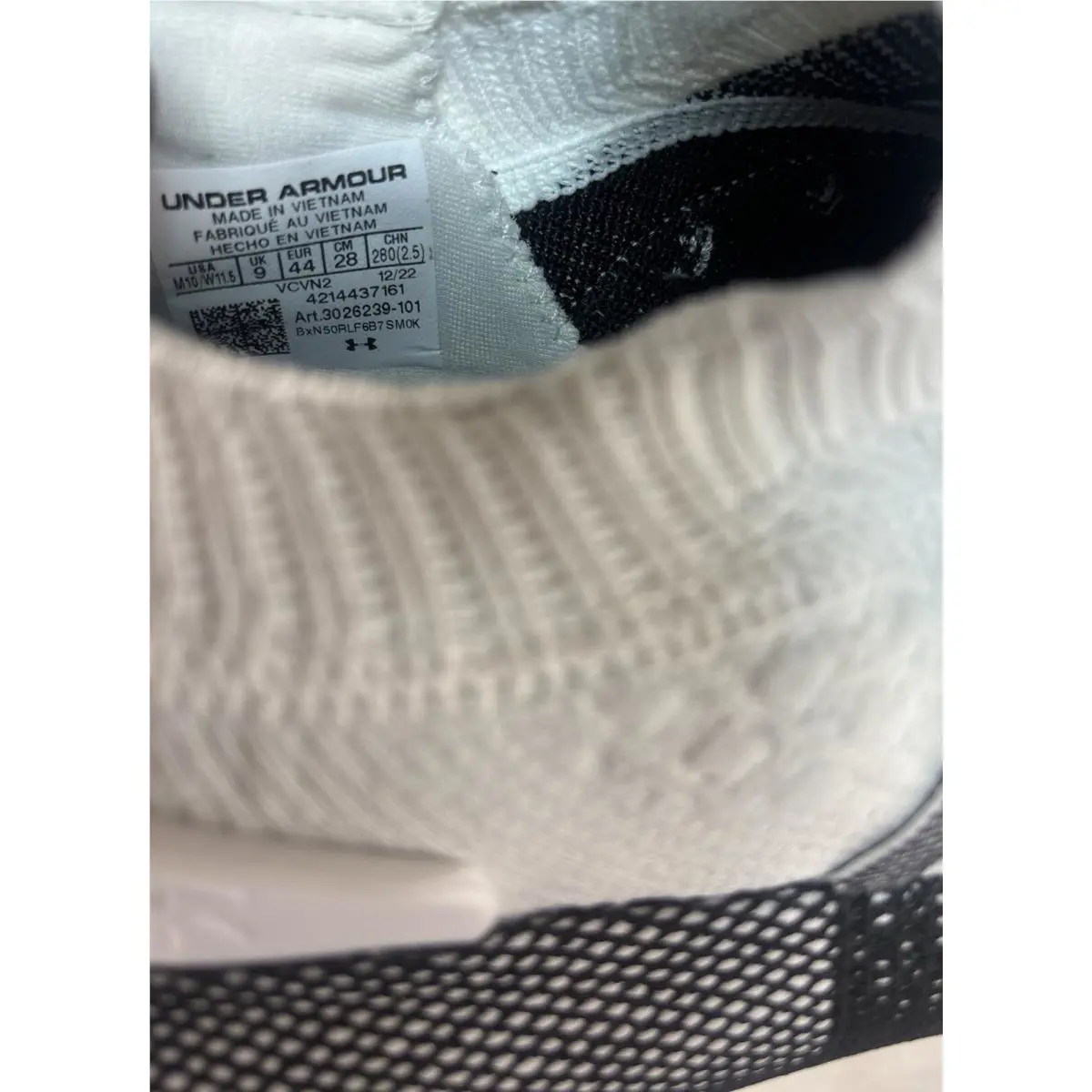 Under Armour shoes - Under Armour HOVR Phantom 3 Slip - 3026239-101 - WHT/BLK (UPC: 196040160290) 9