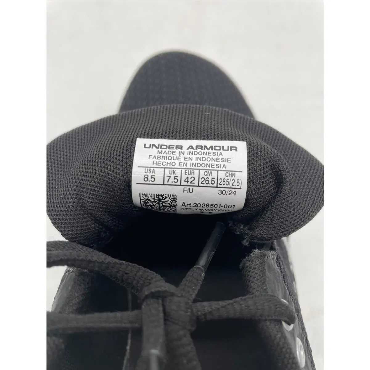 Under Armour shoes - 3026501001 - 3026501-001 - Black (UPC: 194514730376) 0