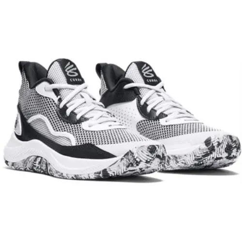 Under Armour shoes - White-Black-Black (UPC: 197777569493) 2