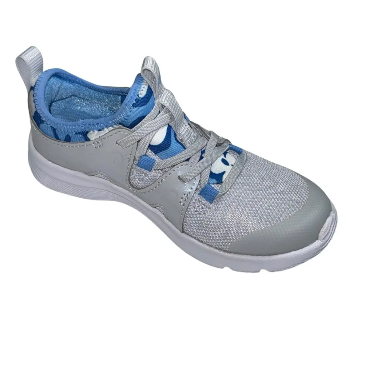 Under Armour Gray and Blue Kids Pre School Infinity Shoes SZ/10.5