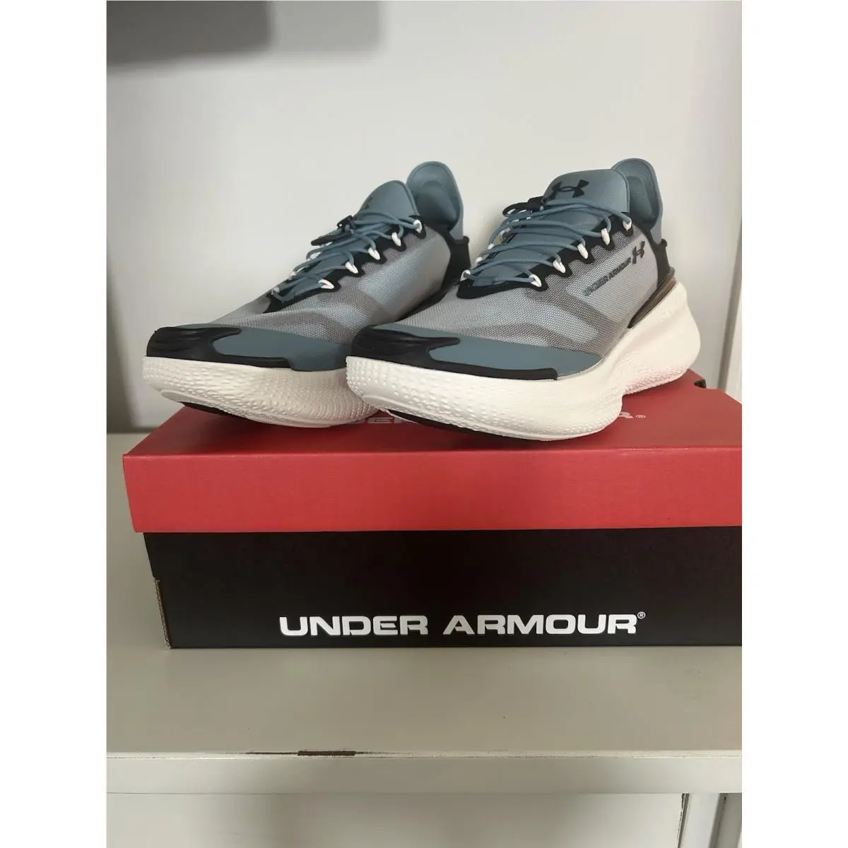 Under Armour Nova Slipspeed Unisex Shoes M Size 8.5/W 10 Bluestone/black