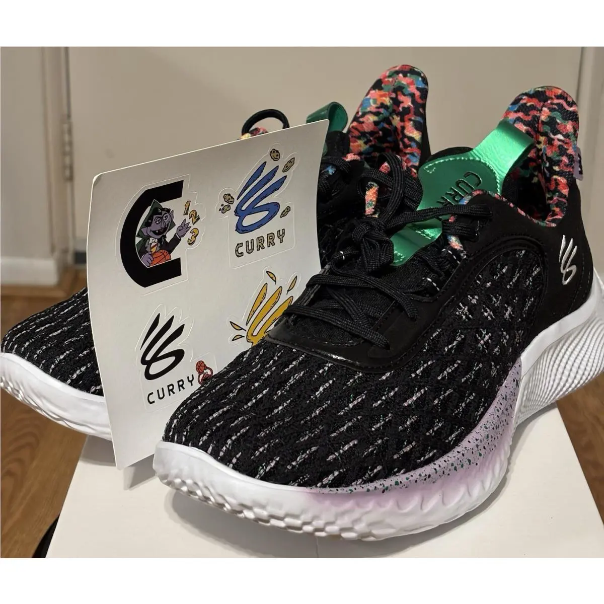 Under Armour shoes - Under Armour Curry 9 Flow WTD WHAT THE DELL - Black 0