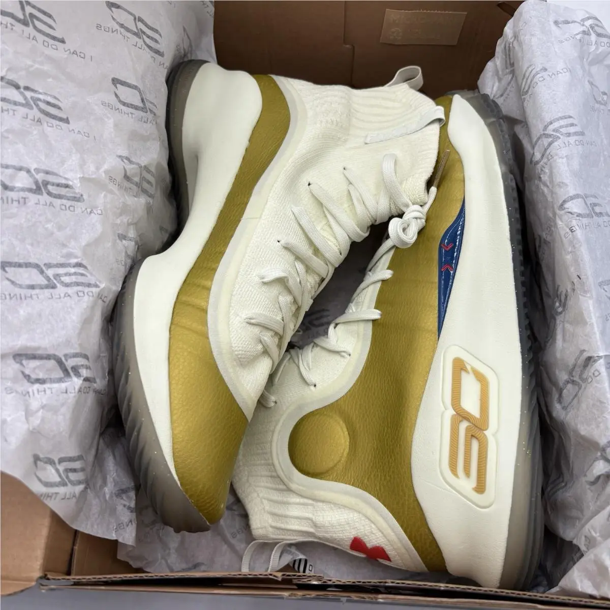 Under Armour shoes - Under Armour Curry 4 - Curry - 1298306-301 - White 6
