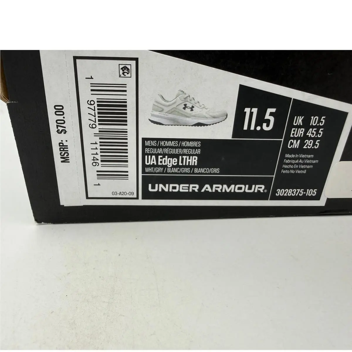 Under Armour shoes - UA Edge LTHR - Edge LTHR - White 0