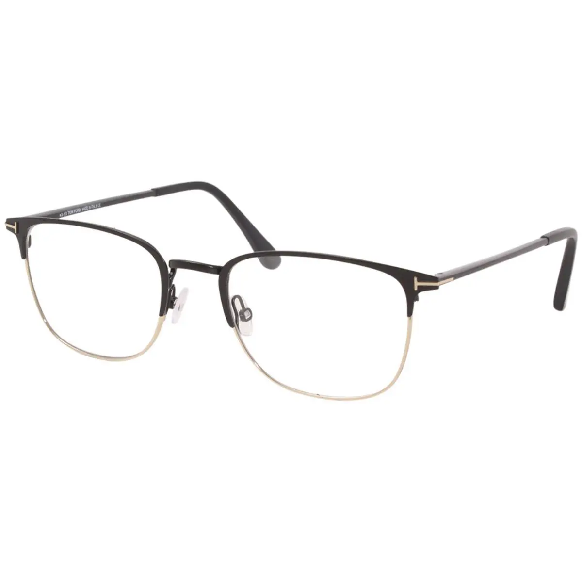 Tom Ford TF5453 002 Eyeglasses Men`s Matte Black/shiny Rose Gold Full Rim 52mm