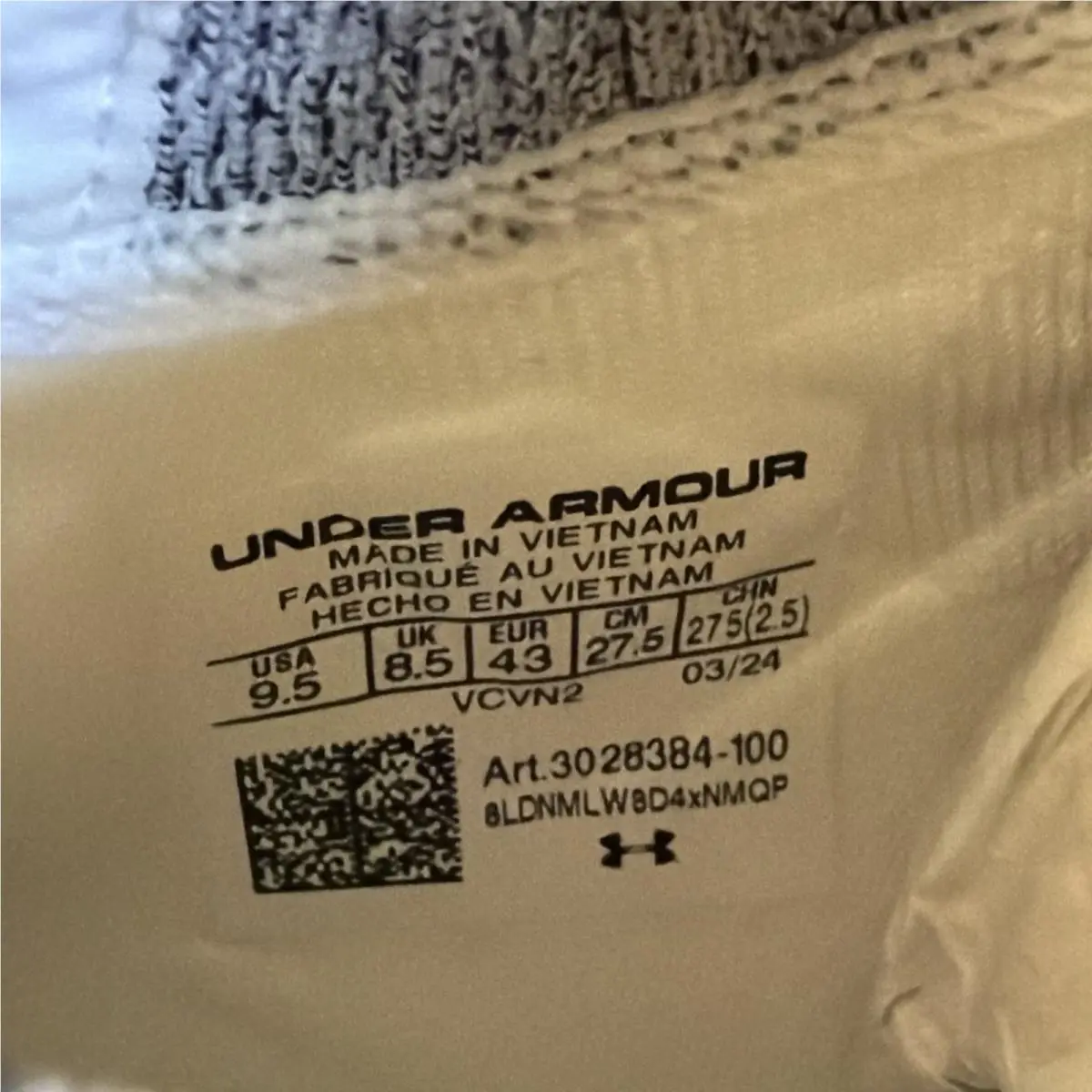 Under Armour shoes - HOVR Phantom 1 White Metallic - 3028384-101 - White 8
