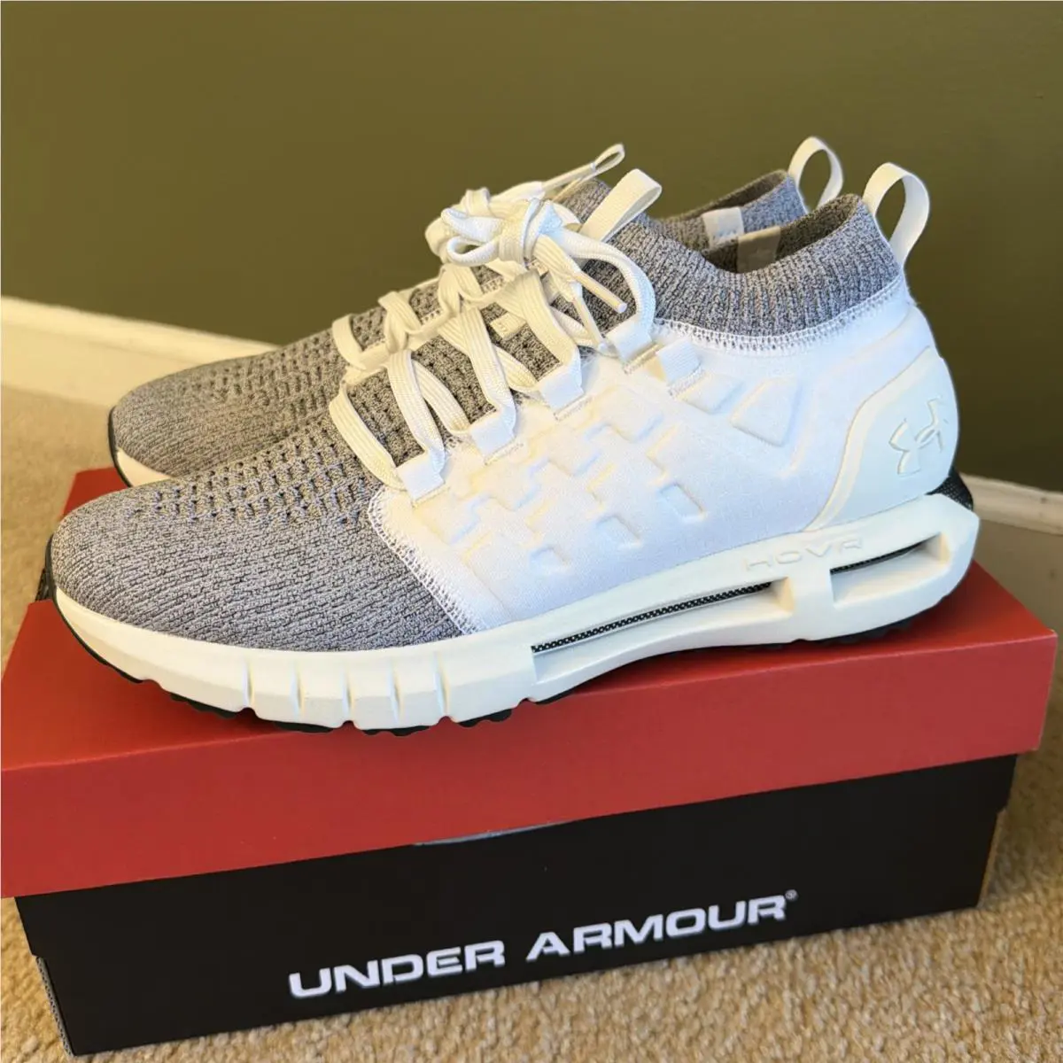 Under Armour shoes - HOVR Phantom 1 White Metallic - 3028384-101 - White 12