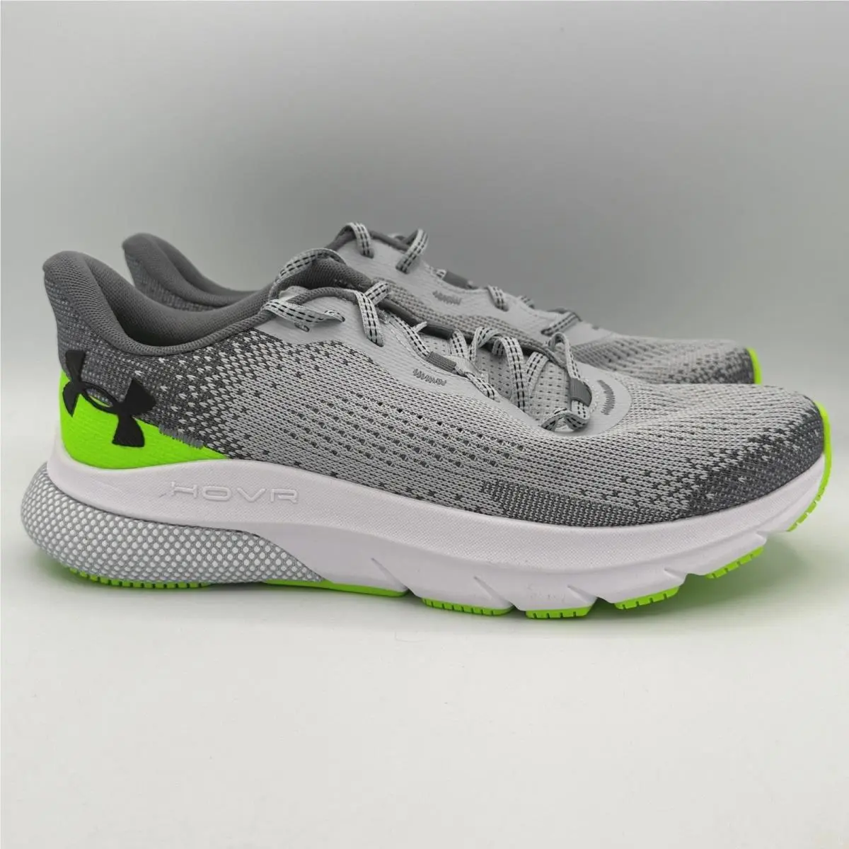 Under Armour Hovr Turbulence 2 Shoes Mens 8.5 Grey Green Running 3026520-011