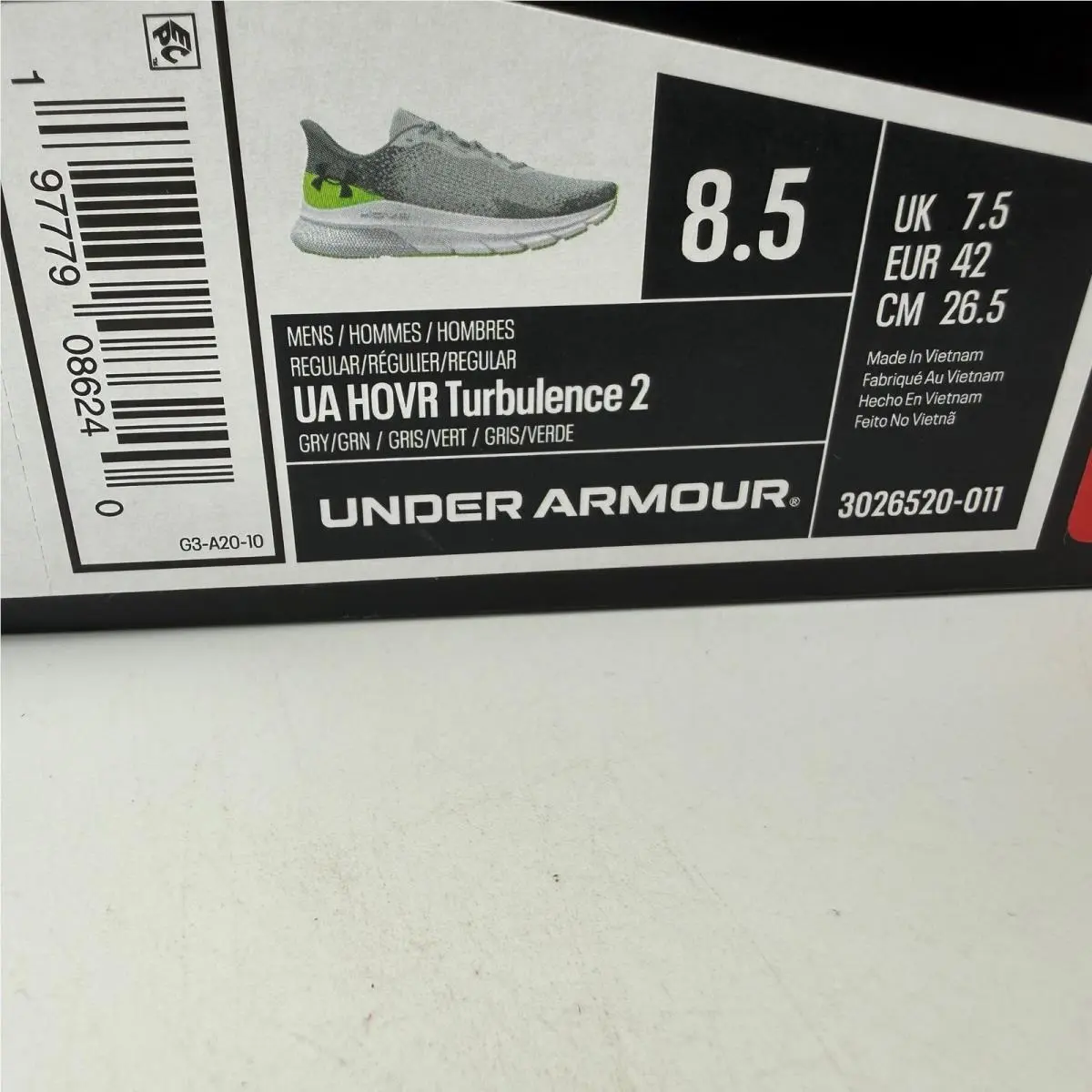 Under Armour shoes - HOVR Turbulence 2 - HOVR Turbulence - Gray 0