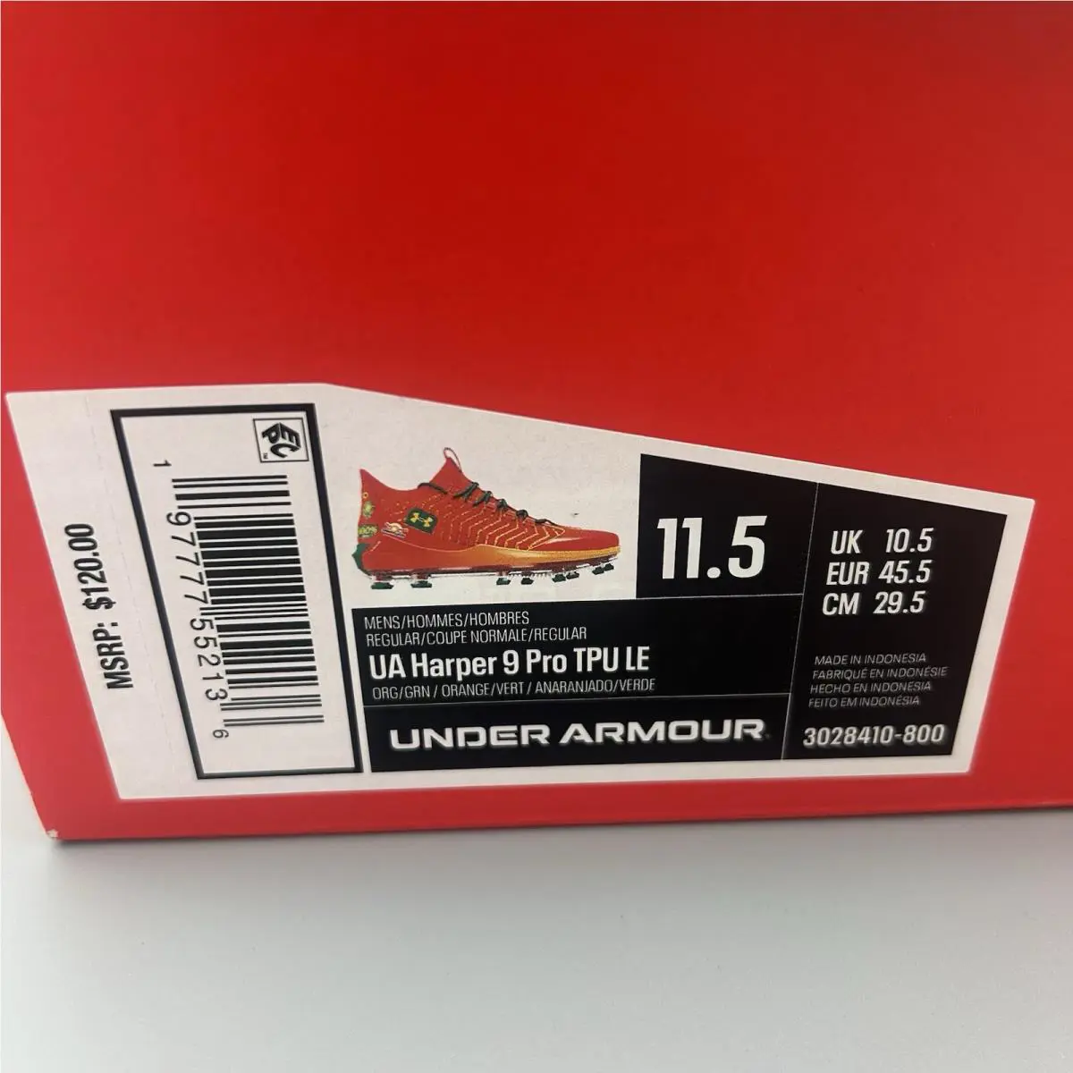 Under Armour shoes - Under Armour Harper 9 Pro TPU - 3028410-800 - Orange 14