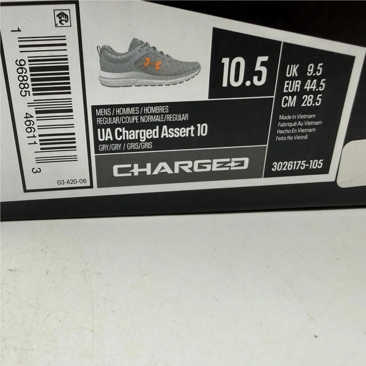 Under Armour shoes - Under Armour Charged Assert 10 - Gray 0