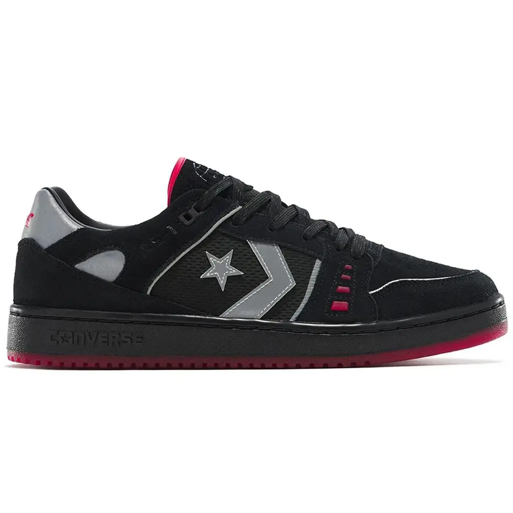 Men`s Converse AS-1 Pro Low Top Suede Casual A12928C Black Red