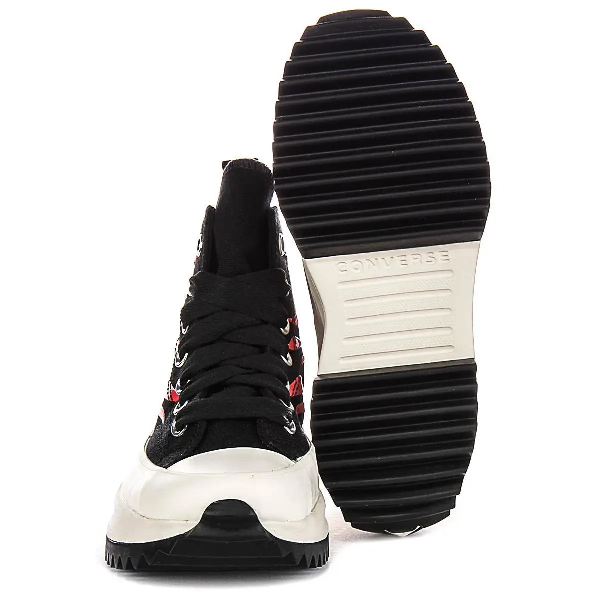 Converse shoes - BLACK RED 3