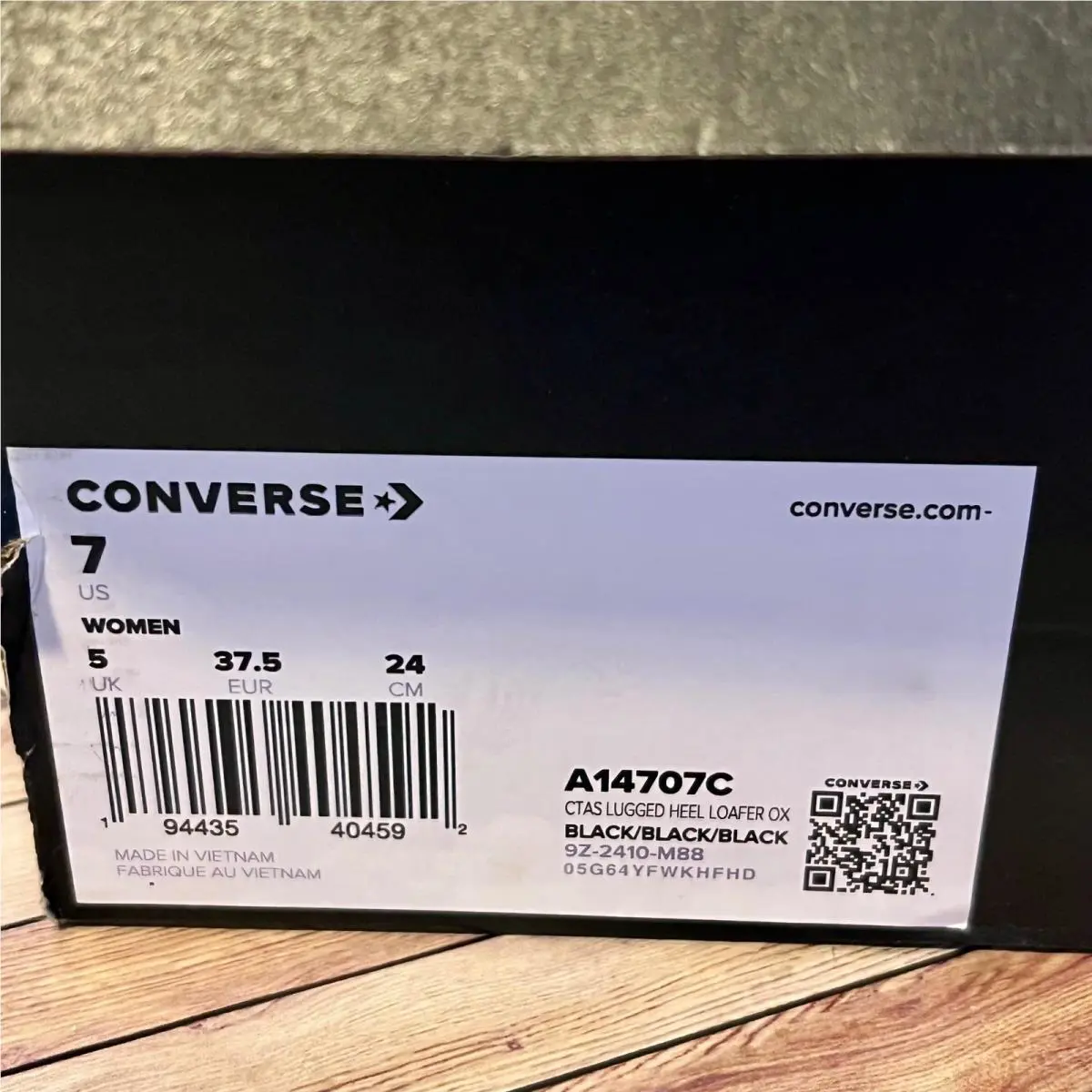 Converse shoes - CTAS Lugged Heel Loafer OX - A14707C - Black (UPC: 194435404592) 7
