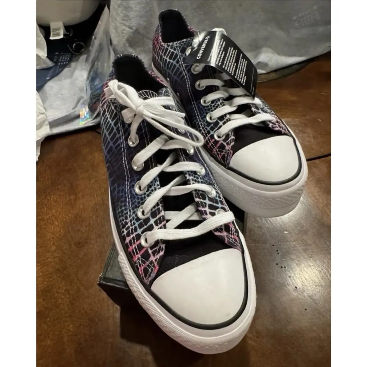 Converse Women`s Digital Daze Platform Chuck Taylor All Star Low Top Sz 7