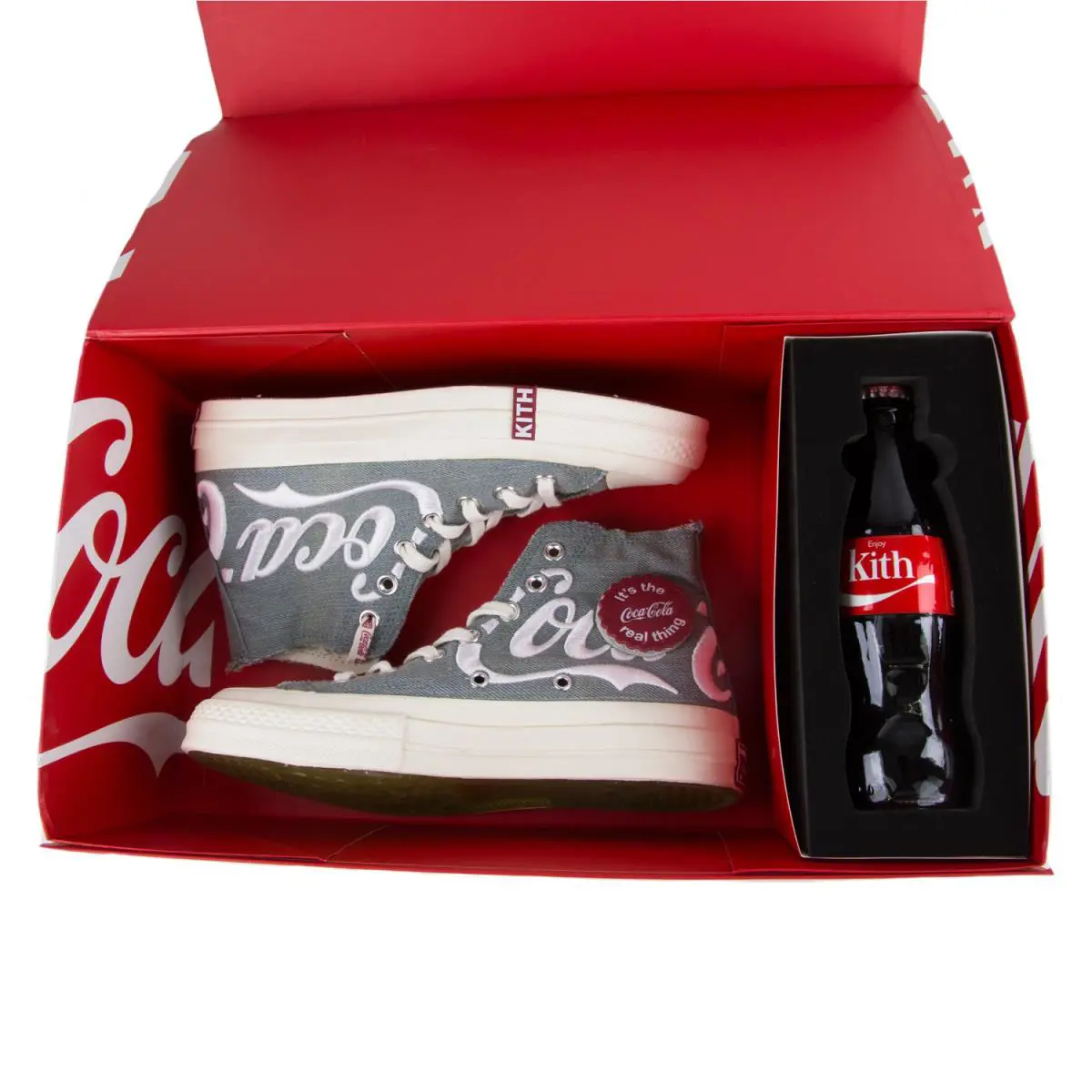 Kith X Converse X Coca Cola Rare Chuck 70 Hi Sneakers Denim M 7.5 / W 9.5