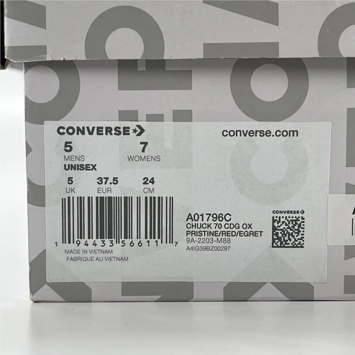 Converse shoes - Chuck 70 CDG OX - Chuck CDG - Ivory 8