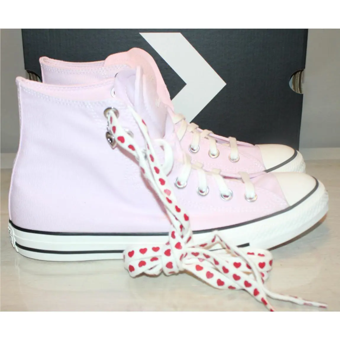 Converse shoes - Converse Chuck Taylor All Star High Top - HEARTS - Pink 2