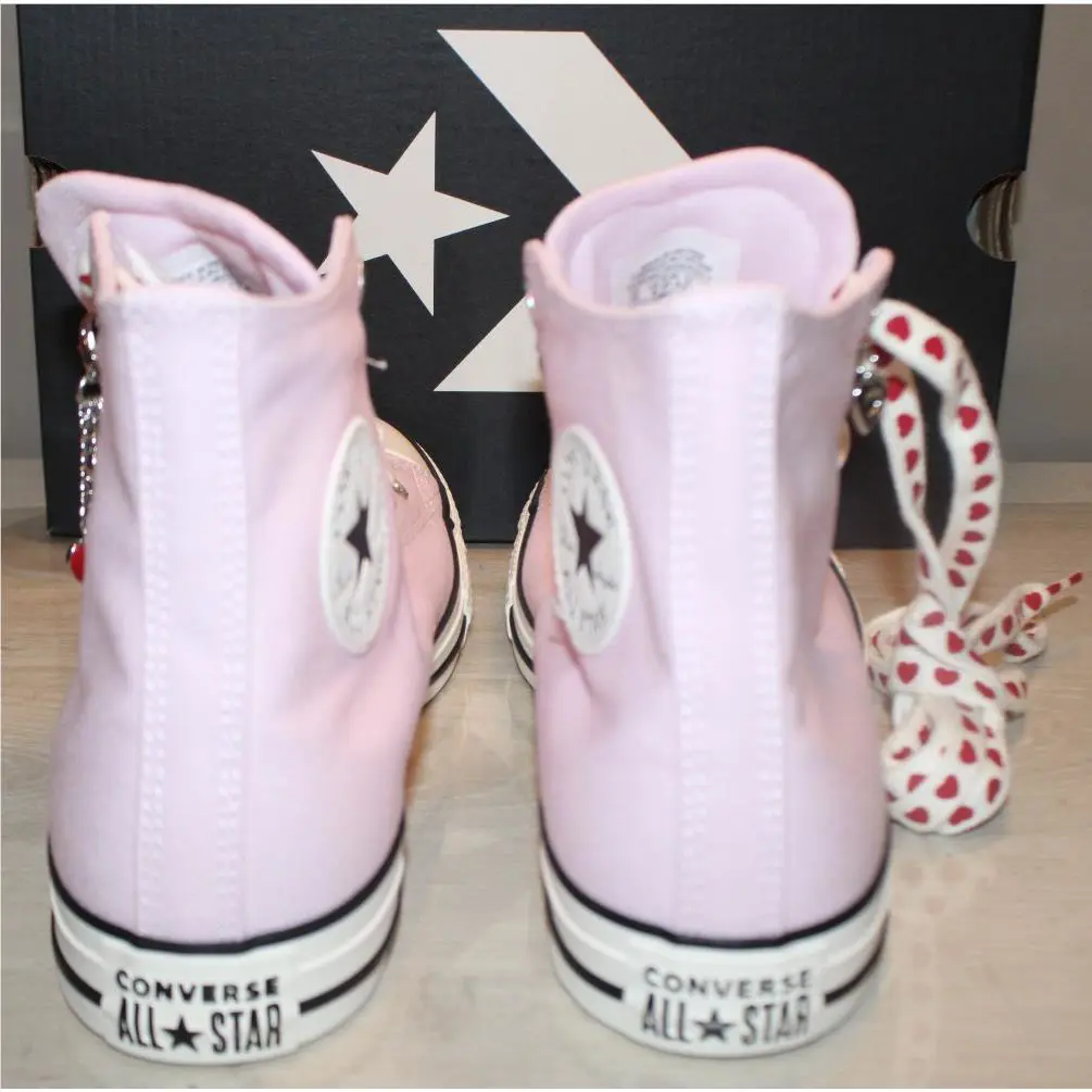 Converse shoes - Converse Chuck Taylor All Star High Top - HEARTS - Pink 3